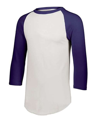 Augusta Sportswear 4421 White/ Purple — front