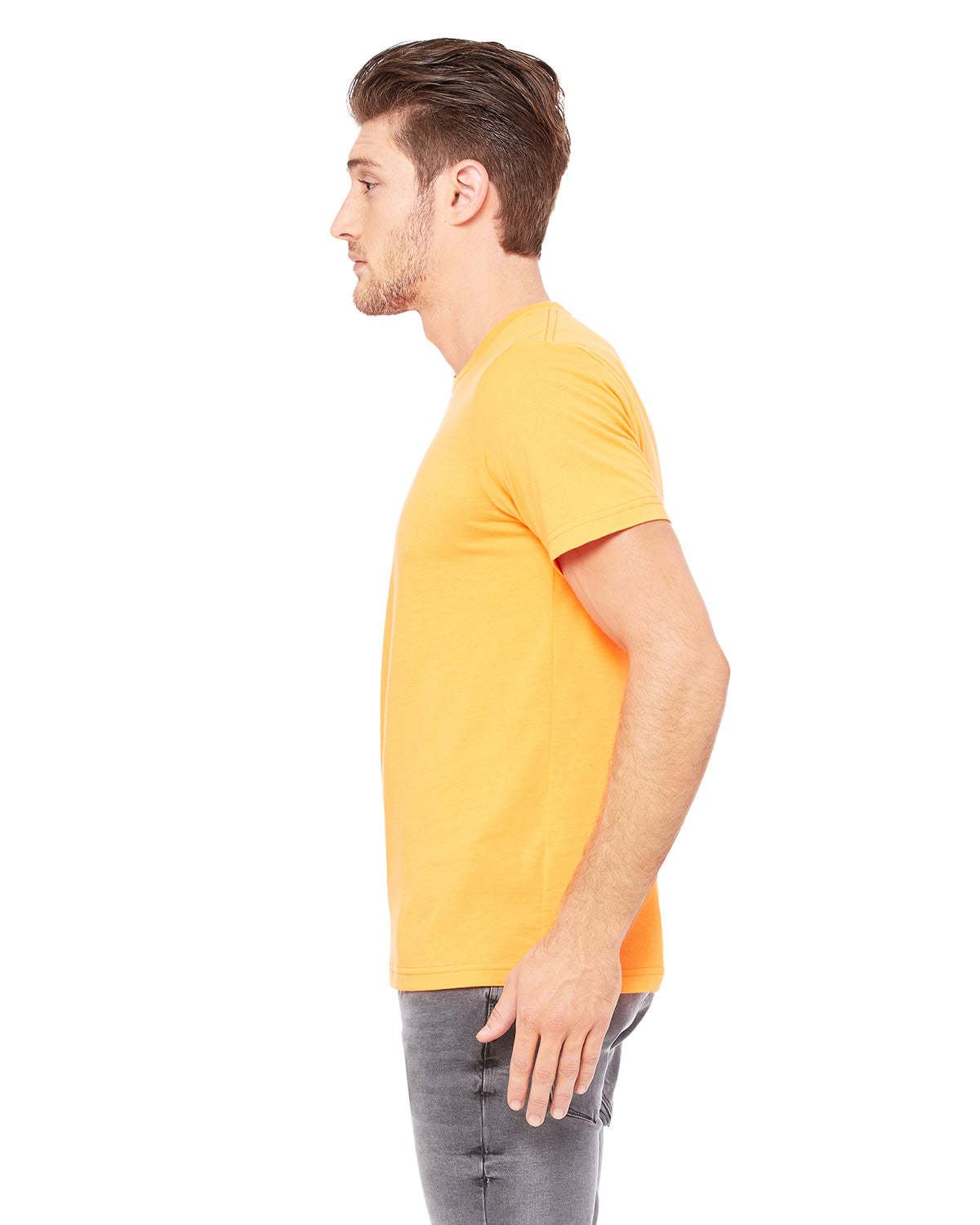 Unisex Poly-Cotton Short-Sleeve T-Shirt - Neon Orange