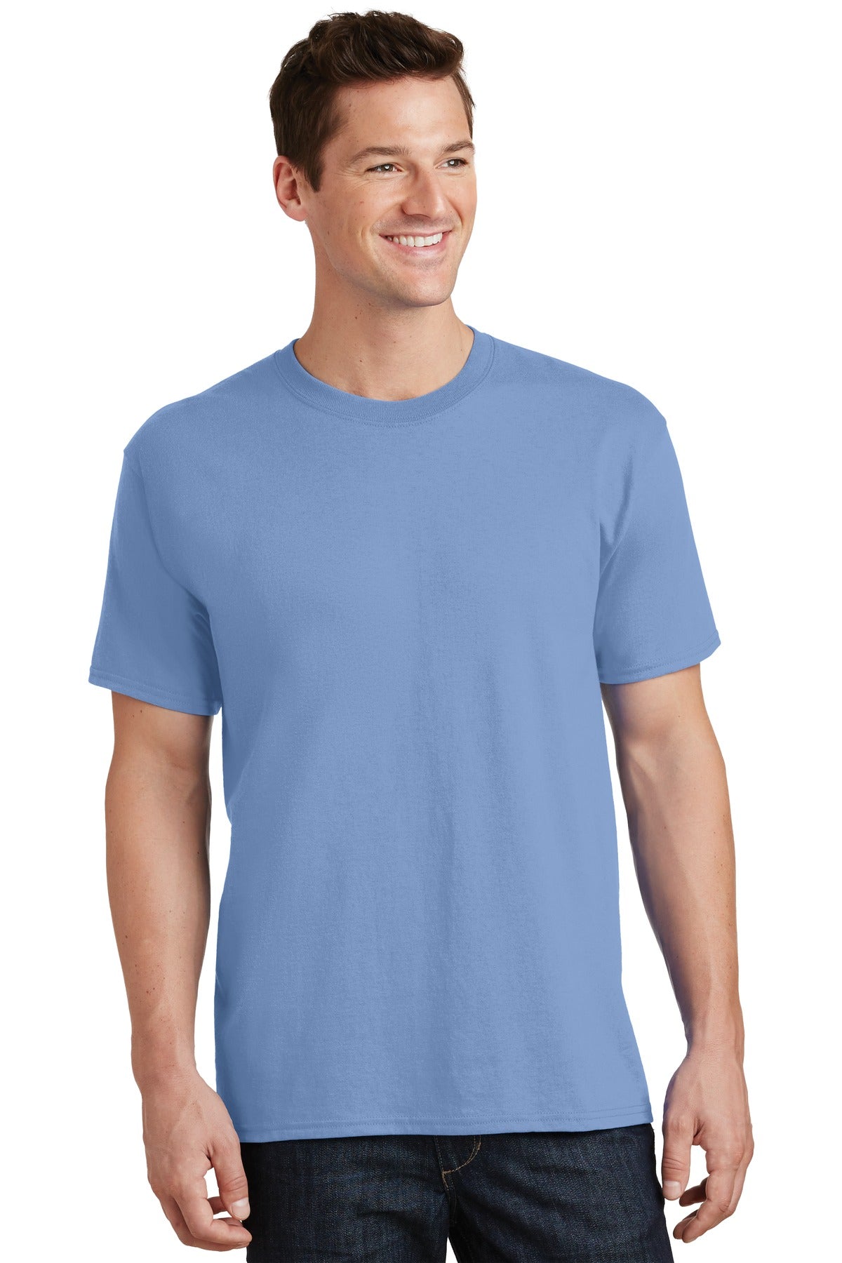 Unisex Core Cotton Tee - Light Blue