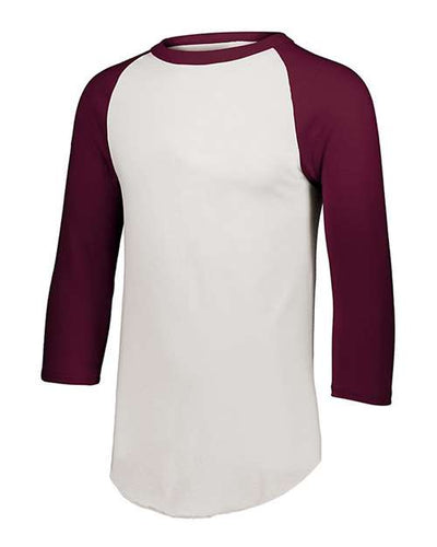 Augusta Sportswear 4420 White/ Maroon — front