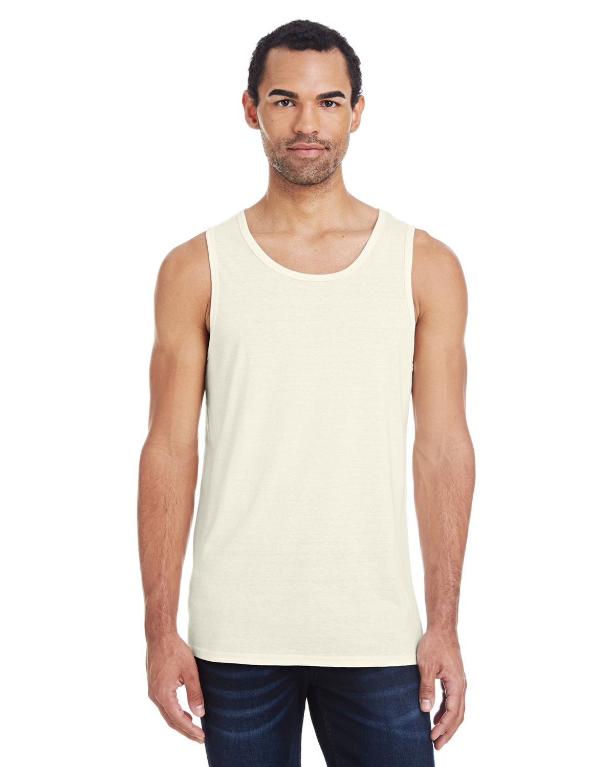 Unisex Triblend Tank - Cream Triblend