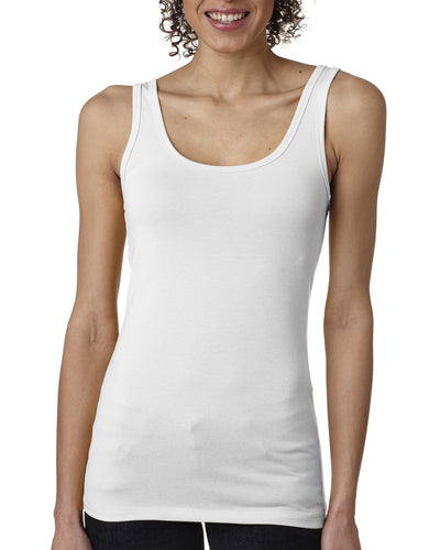 Women's Spandex Jersey Tank - White
