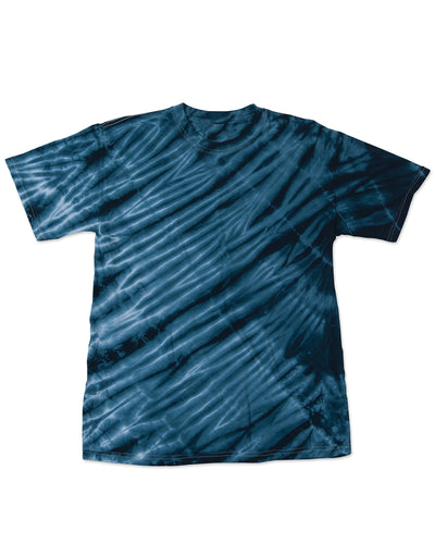 Youth One Color Tiger Stripe T-Shirt - Navy
