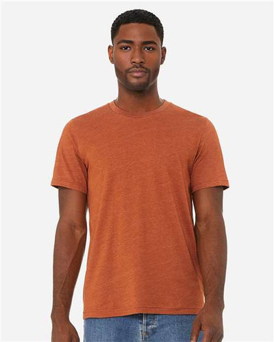 BELLA + CANVAS 3001CVC Heather Autumn — on model front