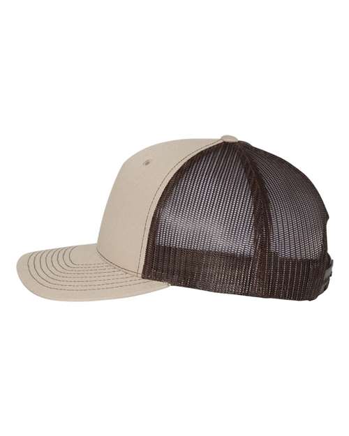 Richardson 112FP Khaki/ Coffee — direct side