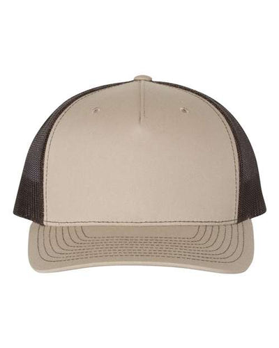 Richardson 112FP Khaki/ Coffee — front