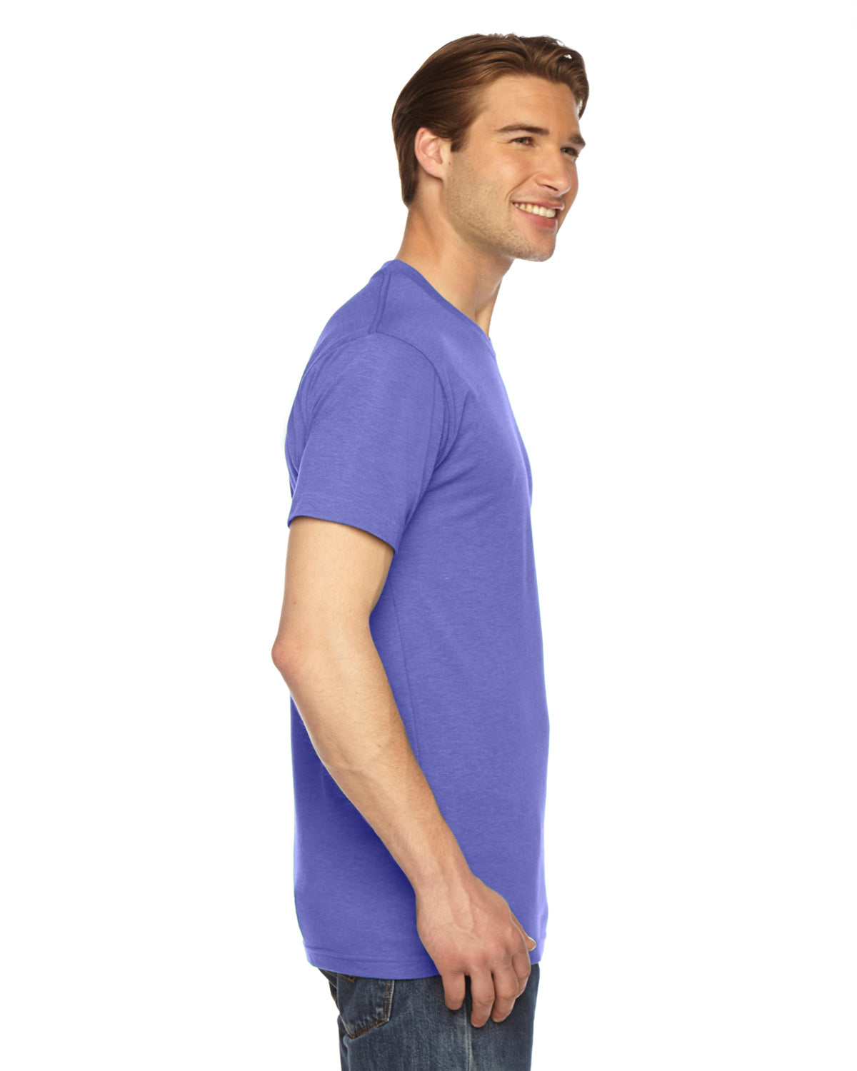 Unisex Triblend Short-Sleeve Track T-Shirt - Tri Orchid