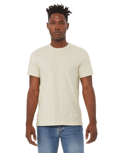 Unisex Heather CVC T-Shirt - Heather Prism Natural