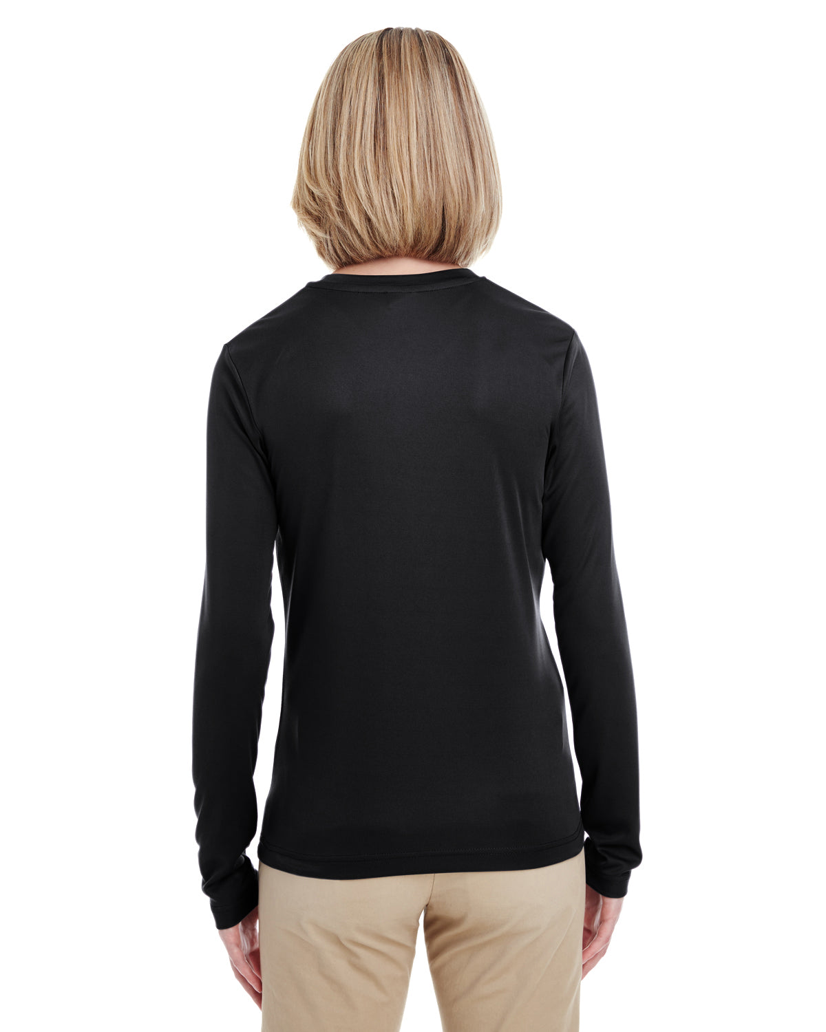 Women's Cool & Dry Performance Long-Sleeve Top - Black