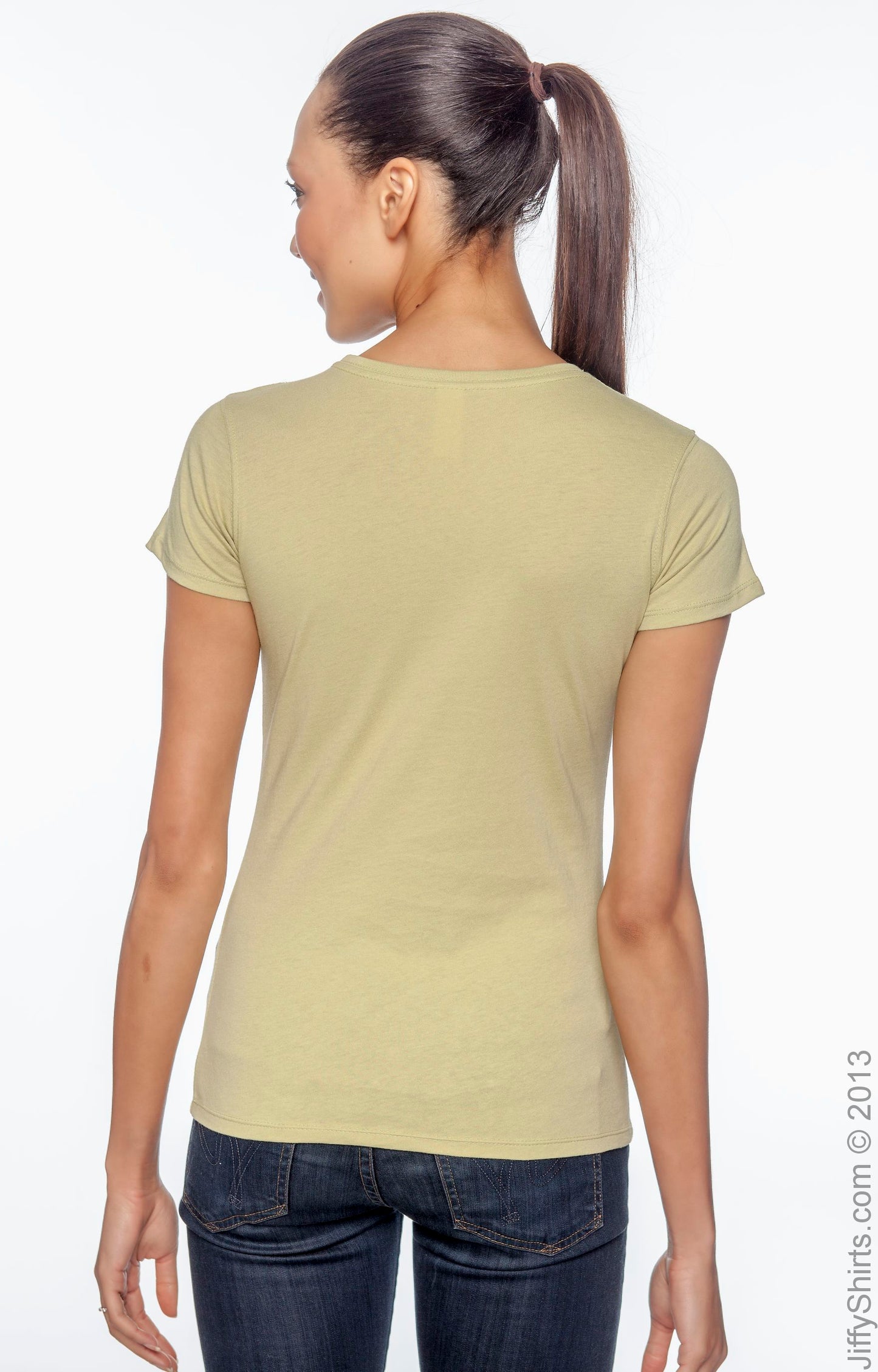 Women's 100% Organic Cotton Classic Short-Sleeve T-Shirt - Wasabi