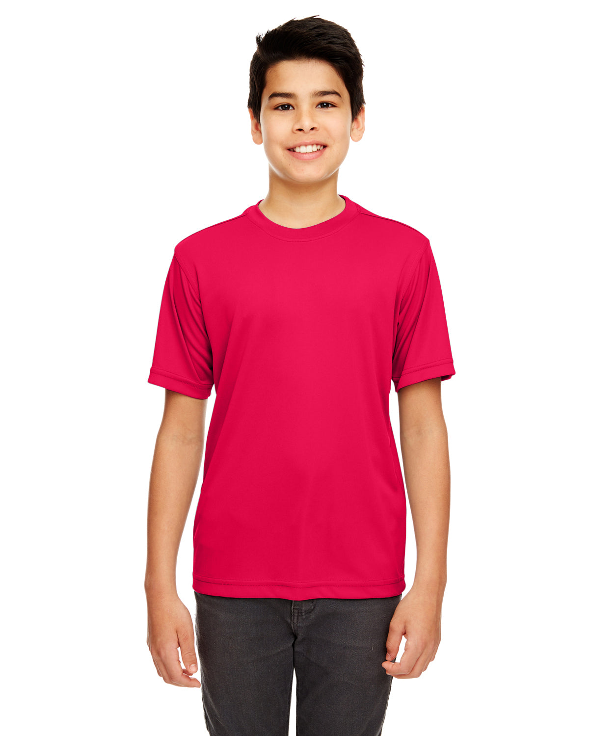 Youth Cool & Dry Basic Performance T-Shirt - Red
