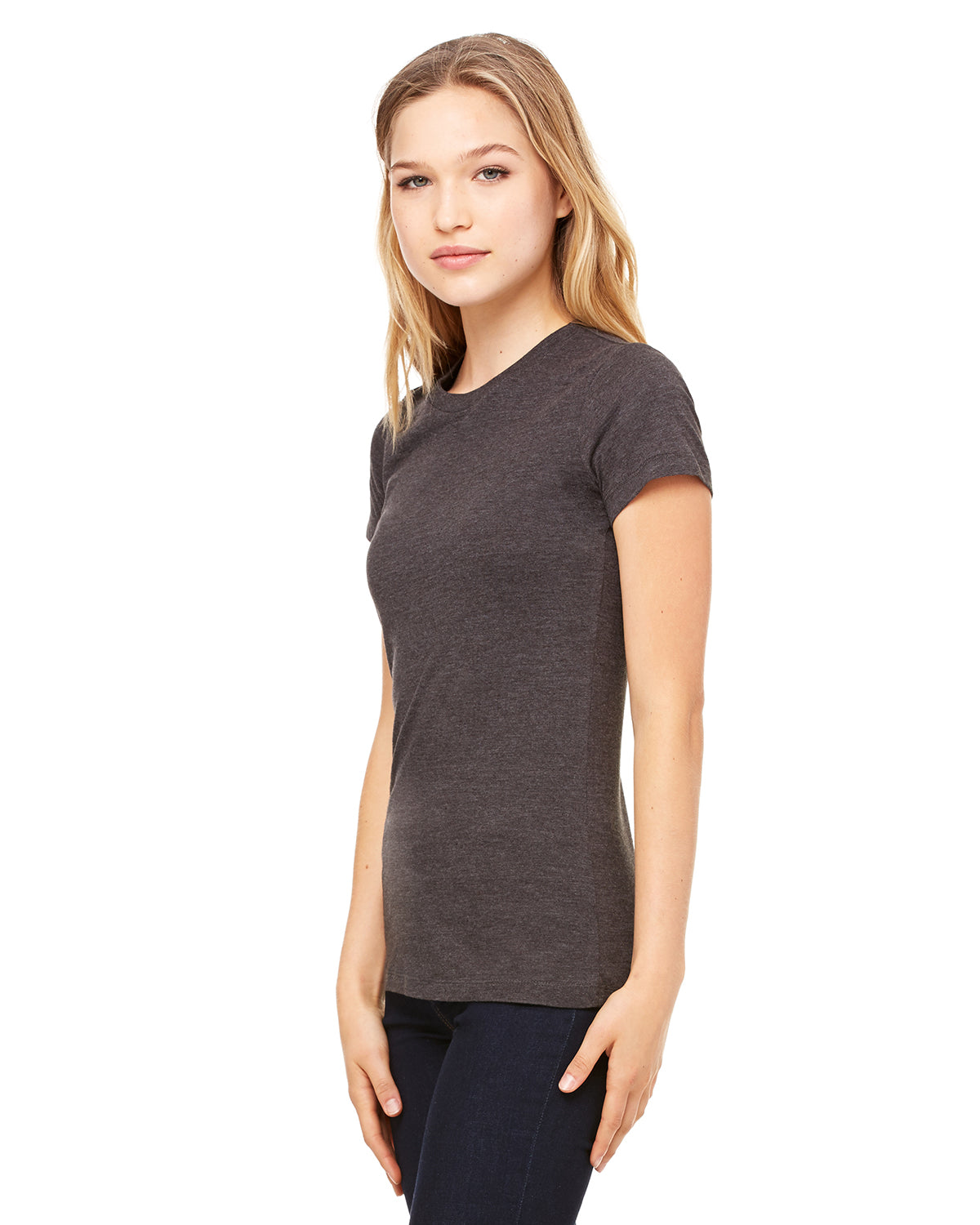 Women's Junior Fit Favorite T-Shirt - Heather Dark Gray