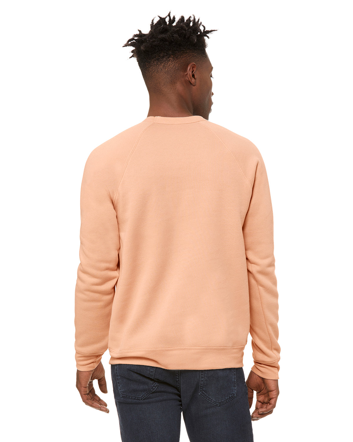 Unisex Sponge Fleece Raglan Sweatshirt - Peach