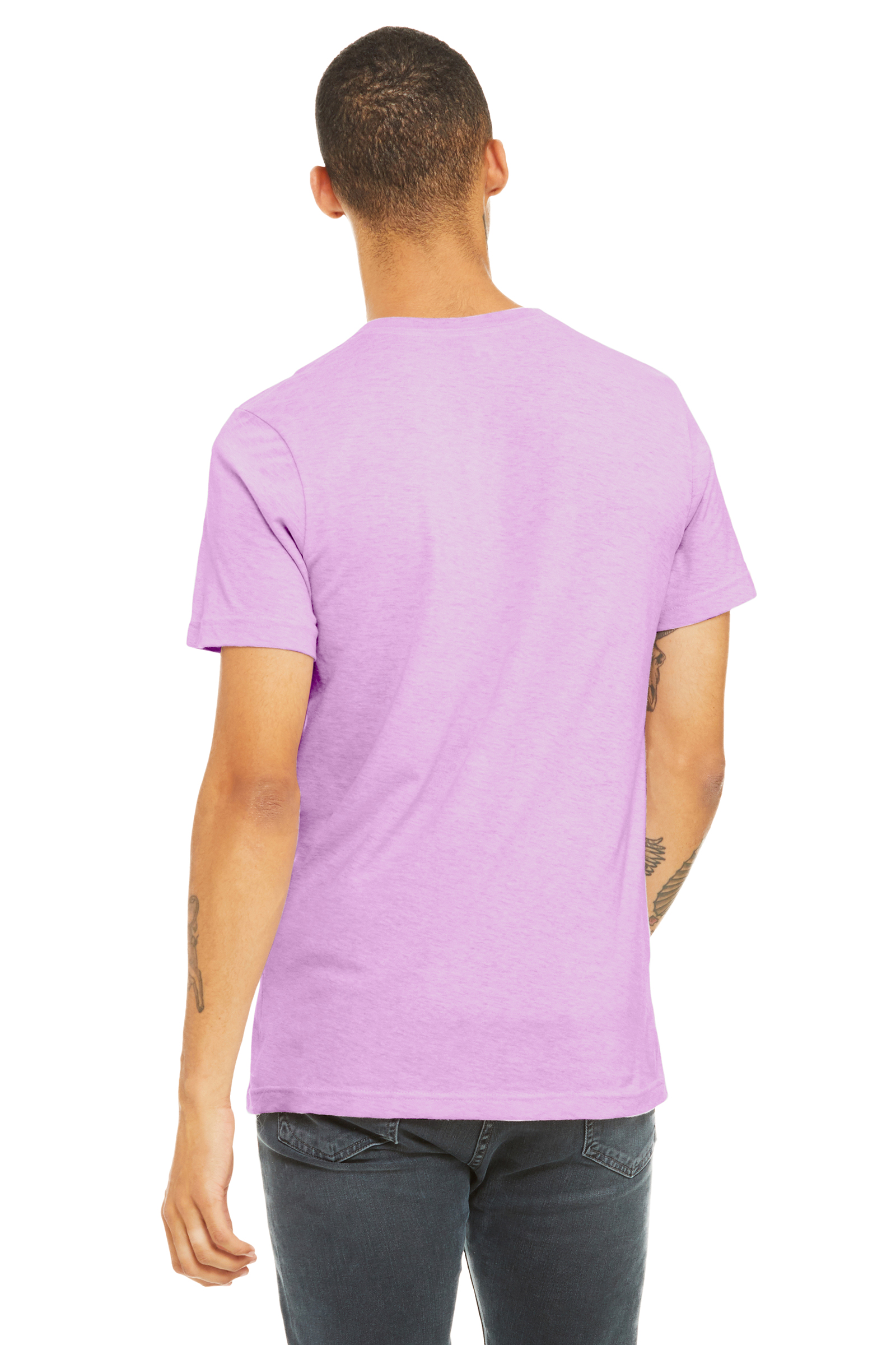 Unisex Heather CVC T-Shirt - Heather Prism Lilac