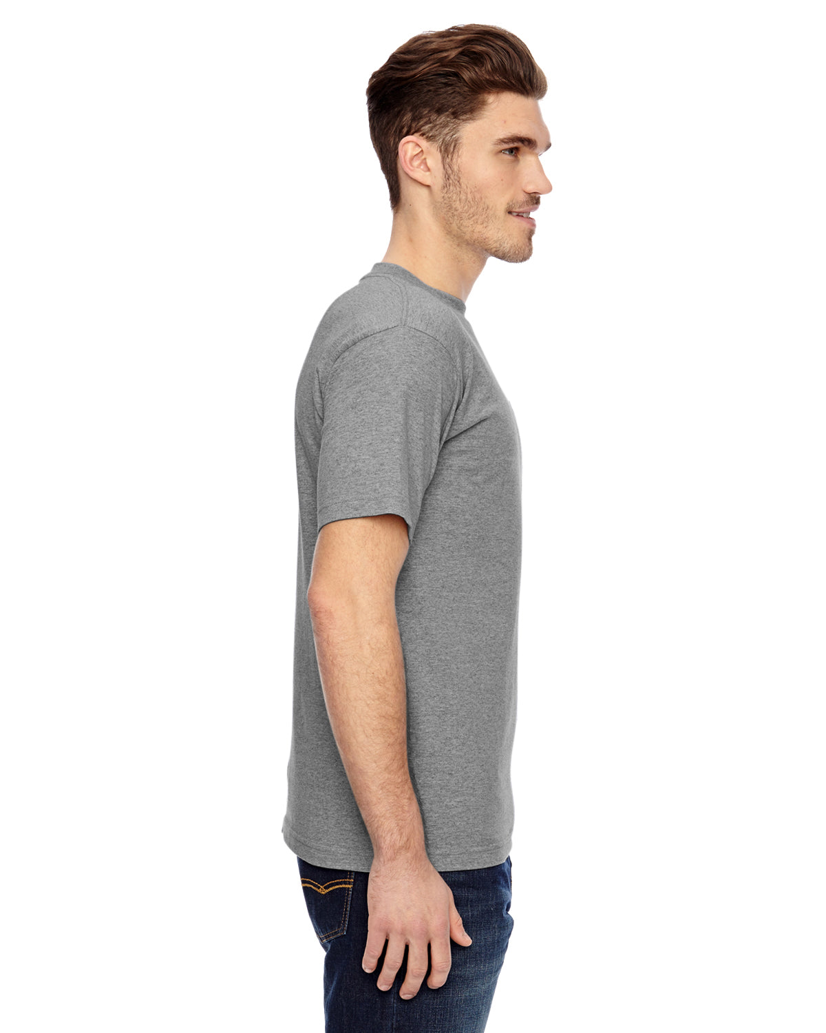 Unisex 100% Cotton Pocket T-Shirt - Dark Ash