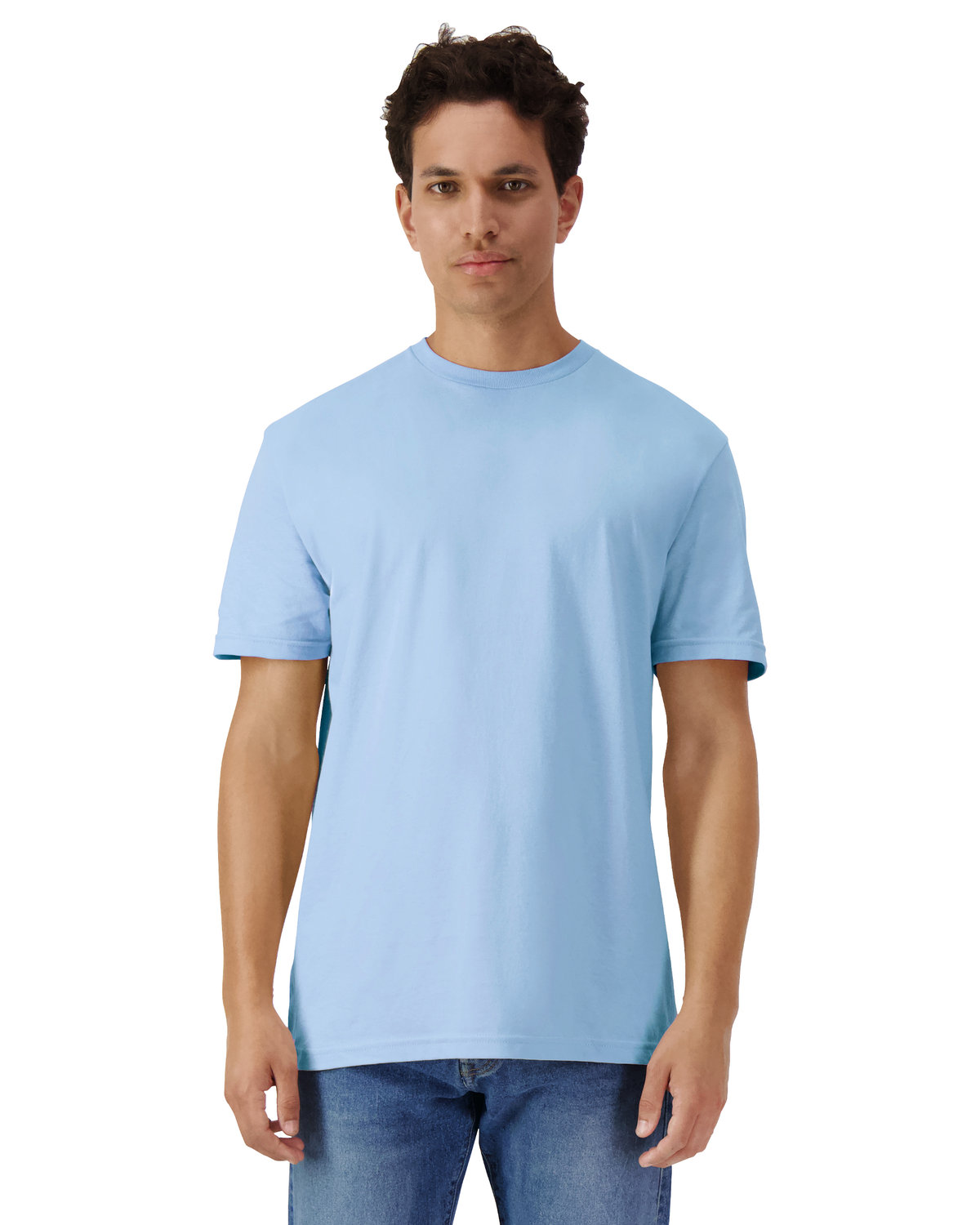 Light Cotton T-Shirt - Light Blue