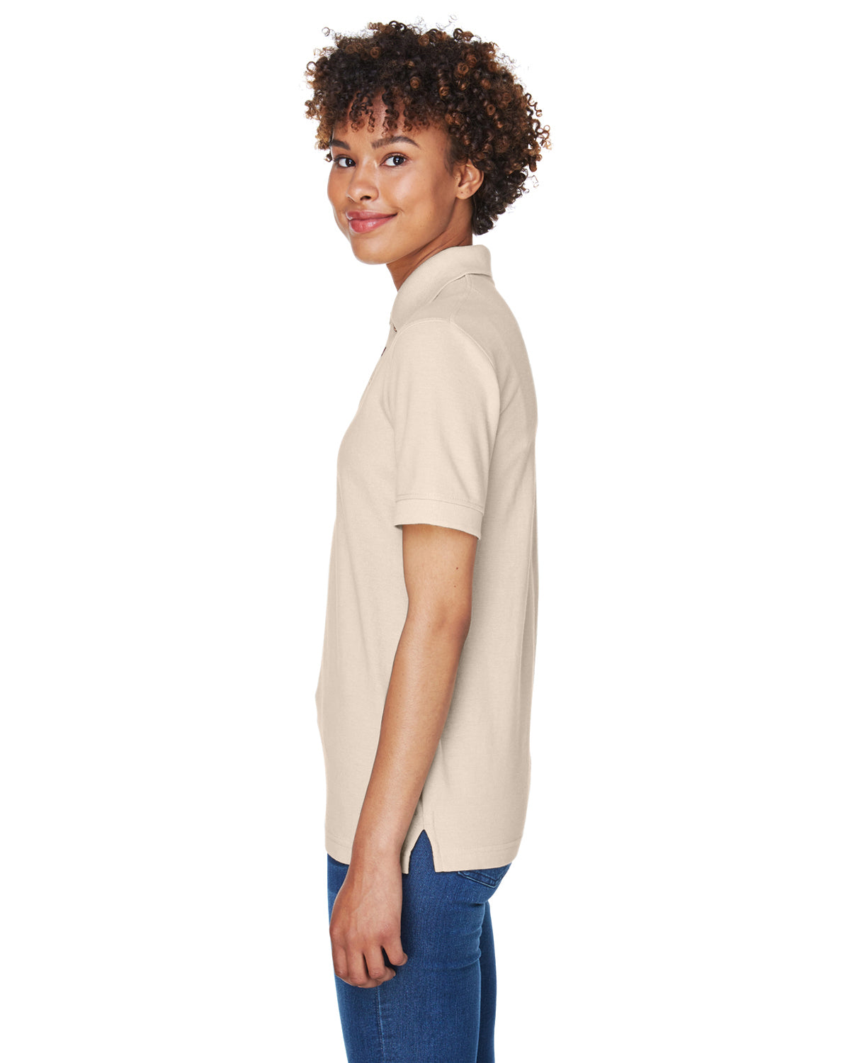 Women's Whisper Piqué Polo - Stone