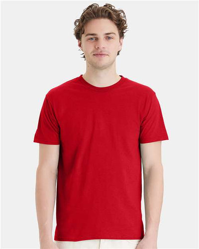 Hanes 4980 Athletic Red — on model front