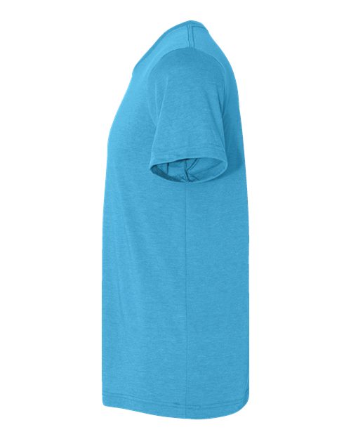 BELLA + CANVAS 3001CVC Heather Aqua — direct side
