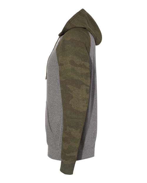 Independent Trading Co. PRM33SBP Nickel Heather/ Forest Camo — direct side