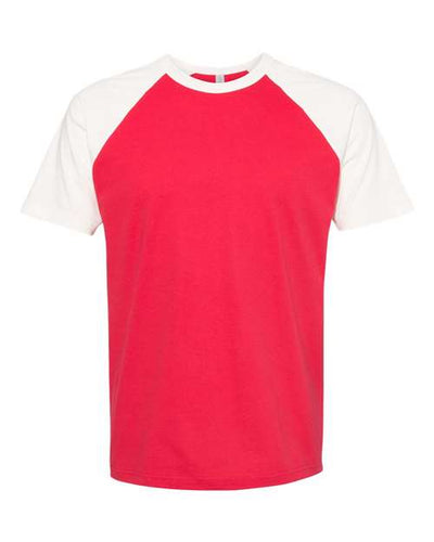 Next Level 3650 Natural/ Red — front