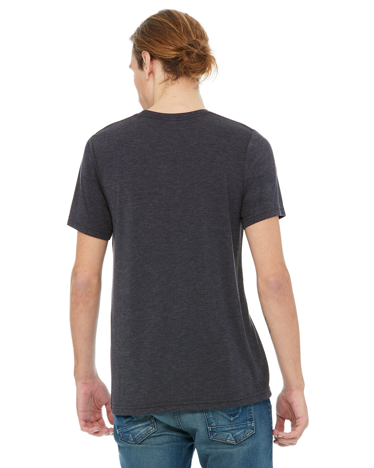 Unisex Heather CVC T-Shirt - Heather Midnight Navy