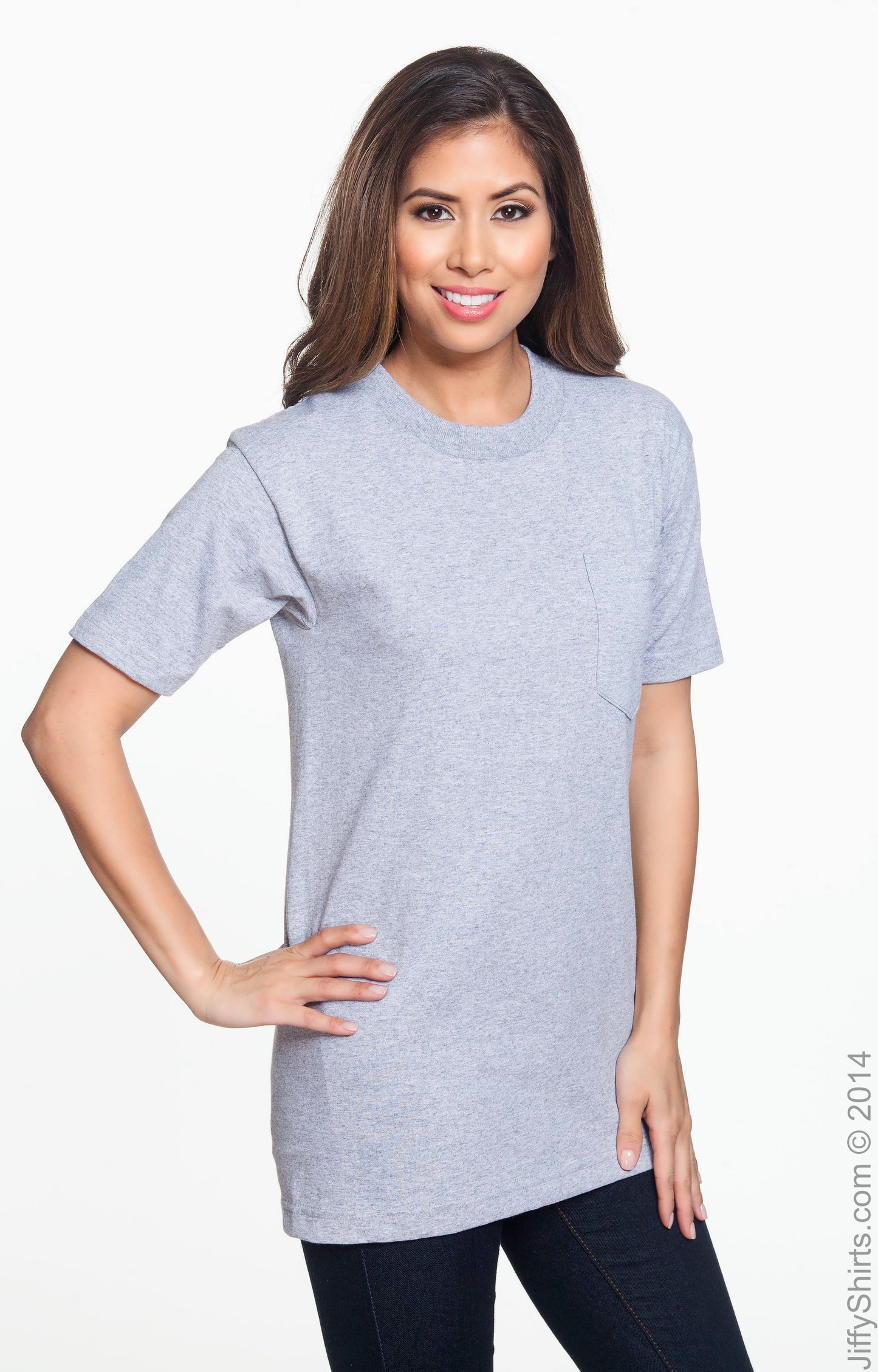 Unisex Cotton Pocket T-Shirt - Dark Ash