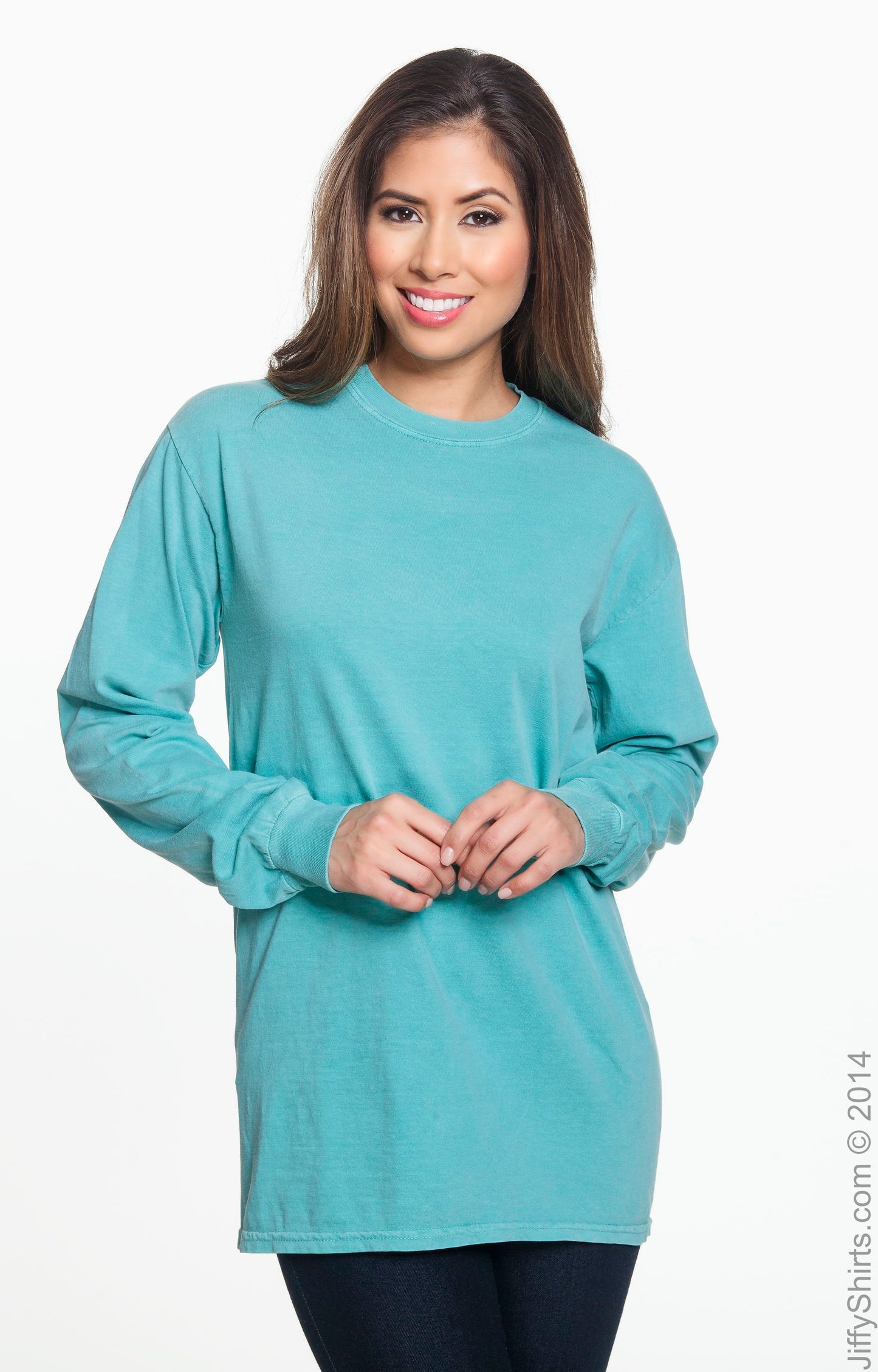 Unisex Heavyweight RS Long-Sleeve T-Shirt - Seafoam