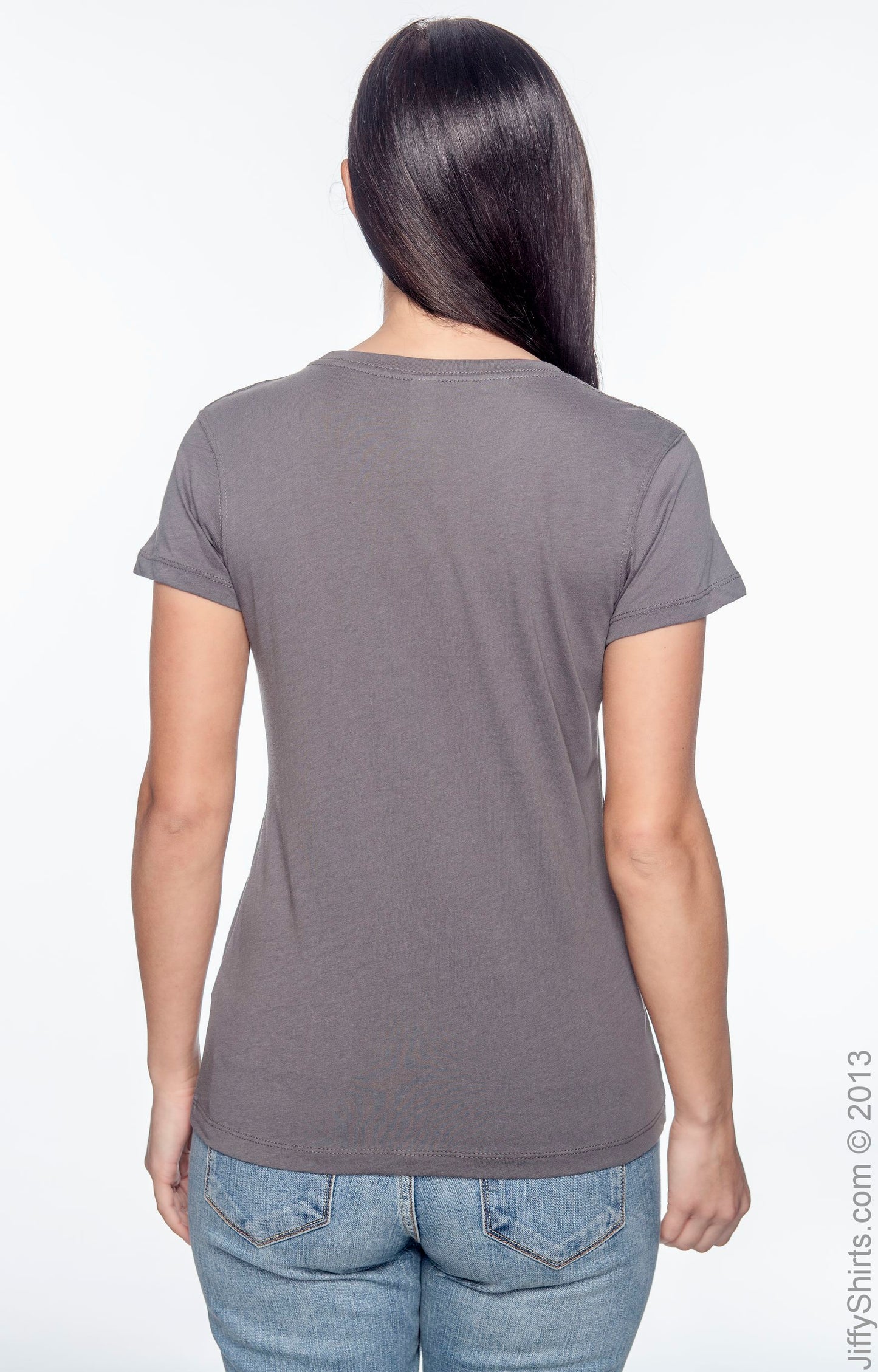Women's 100% Organic Cotton Classic Short-Sleeve T-Shirt - Charcoal
