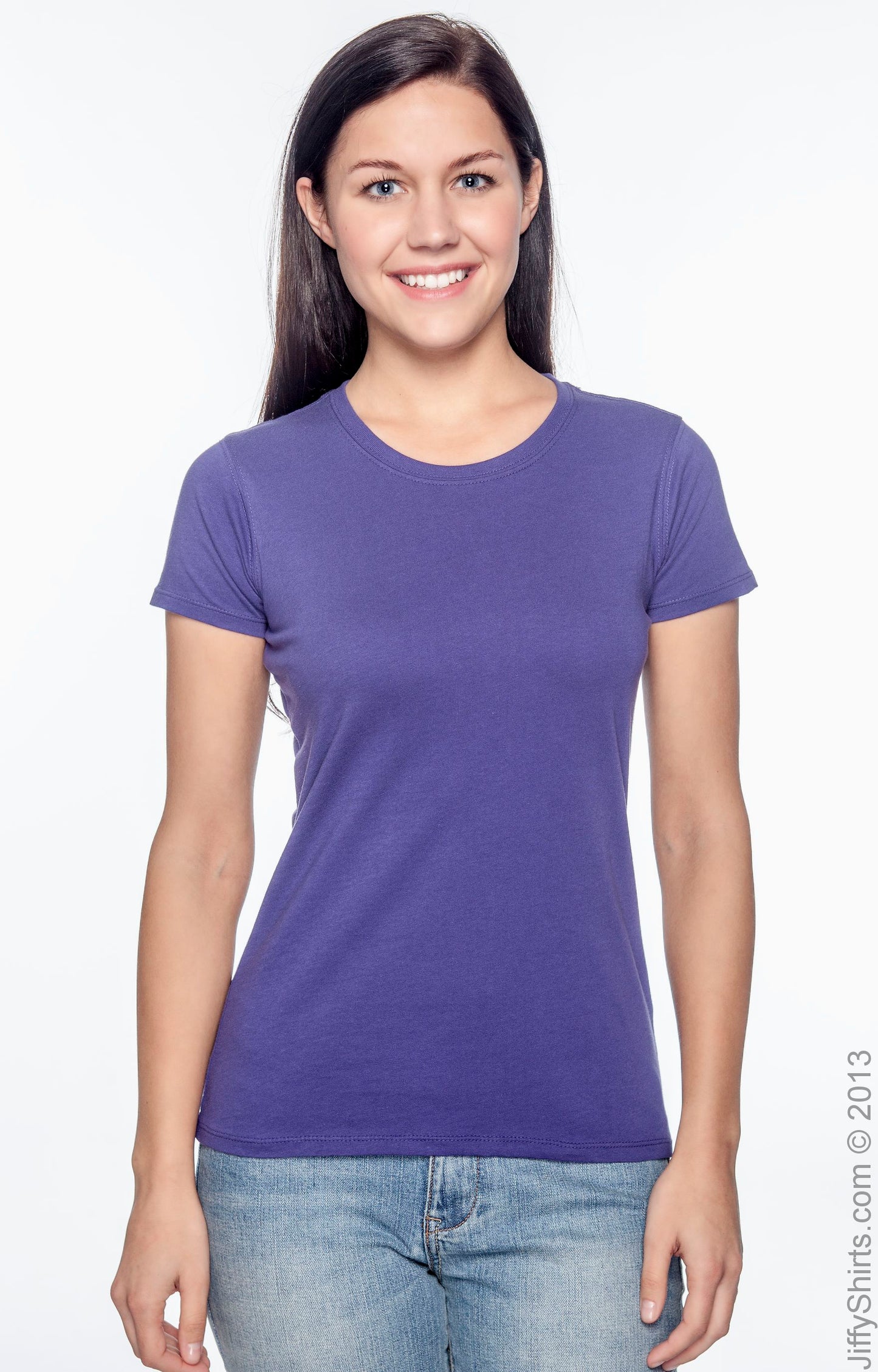 Women's 100% Organic Cotton Classic Short-Sleeve T-Shirt - Iris
