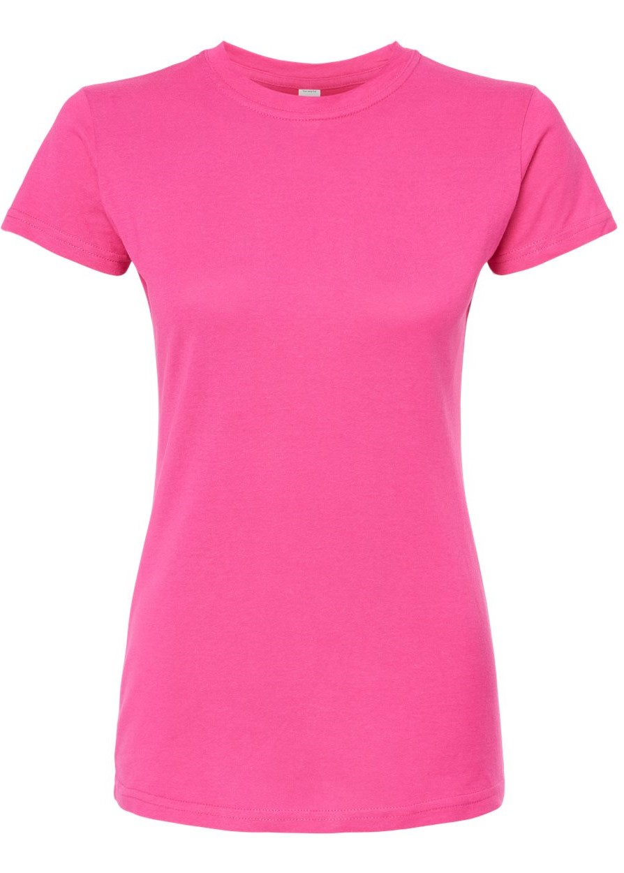Women's Slim Fit Fine Jersey Tee - Fuchsia