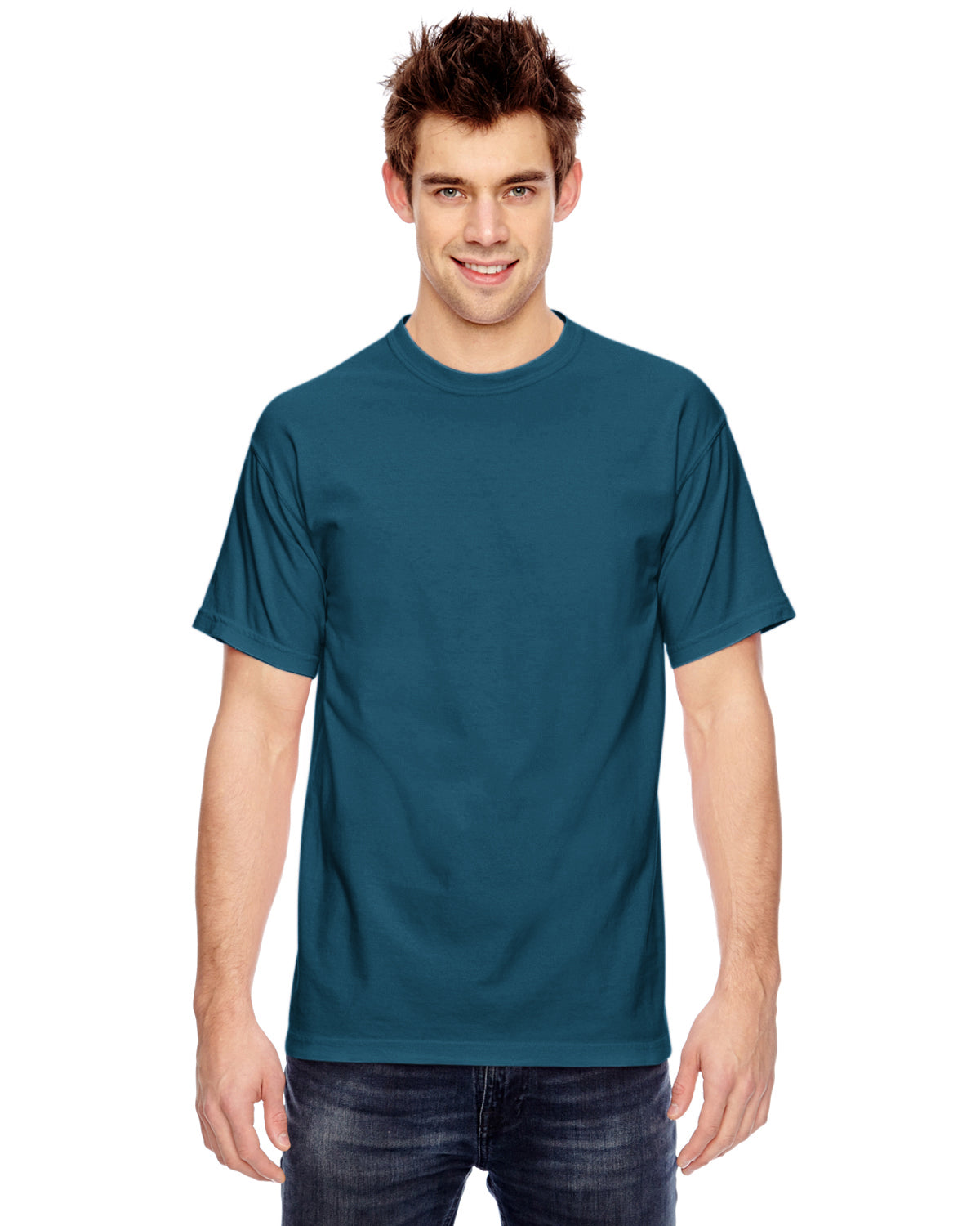 Unisex Heavyweight RS T-Shirt - Topaz Blue