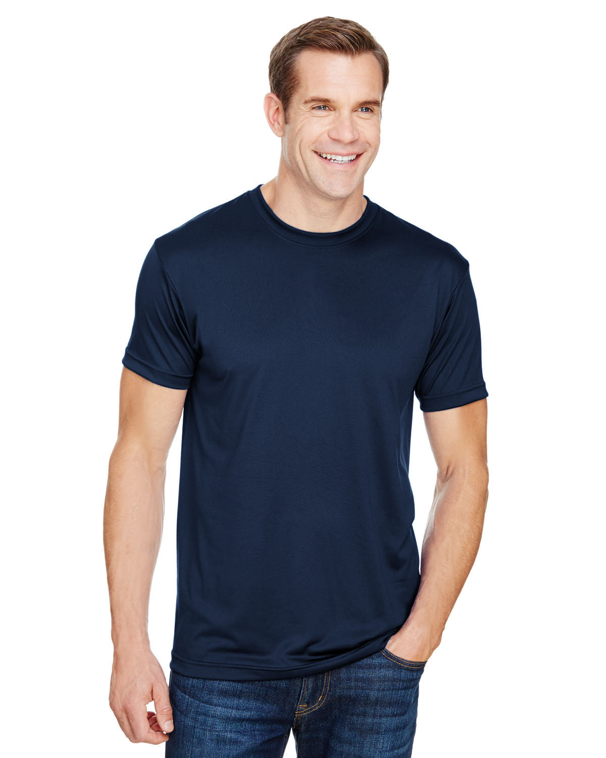 Unisex Polyester Performance T-Shirt - Navy