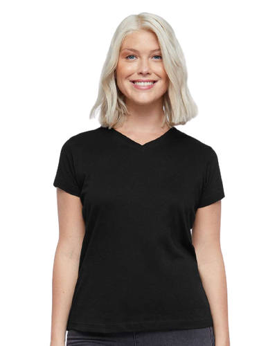 Women's Premium Jersey V-Neck T-Shirt - Black