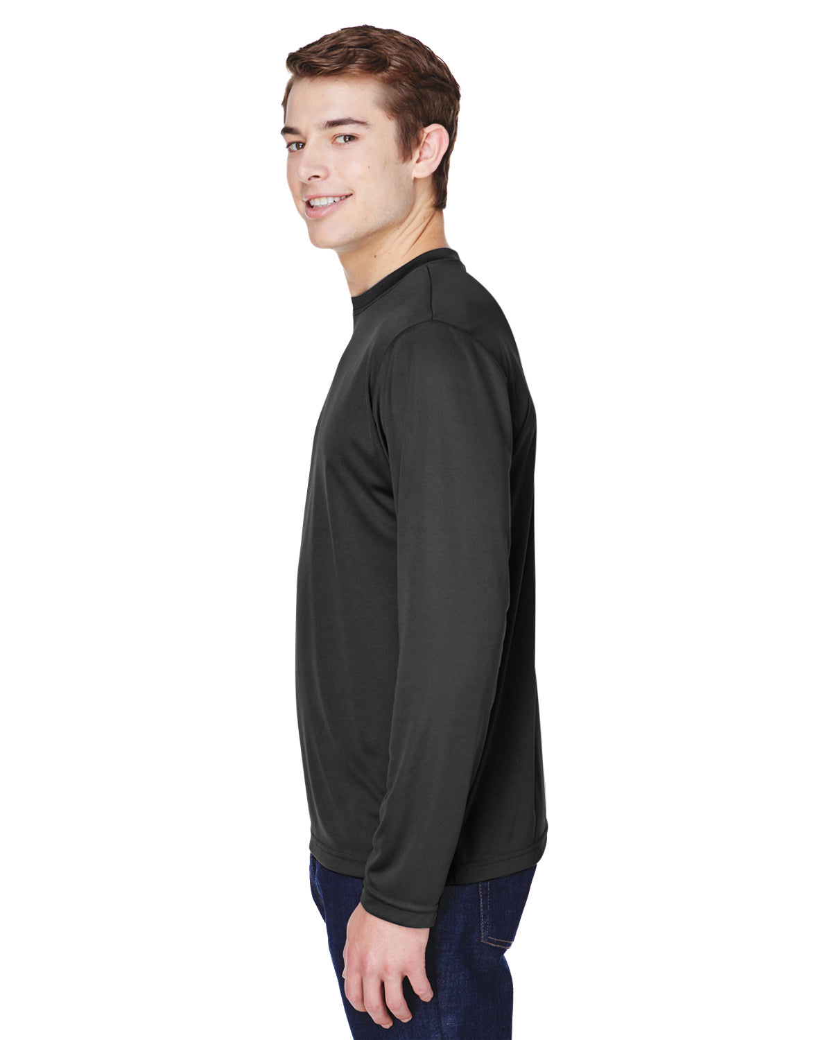 Men's Zone Performance Long-Sleeve T-Shirt - Black