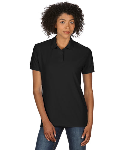 Women's Double Piqué Polo - Black