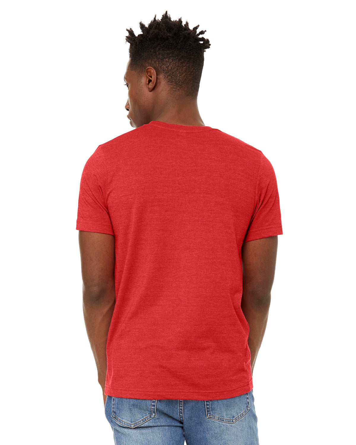 Unisex Sueded T-Shirt - Heather Red