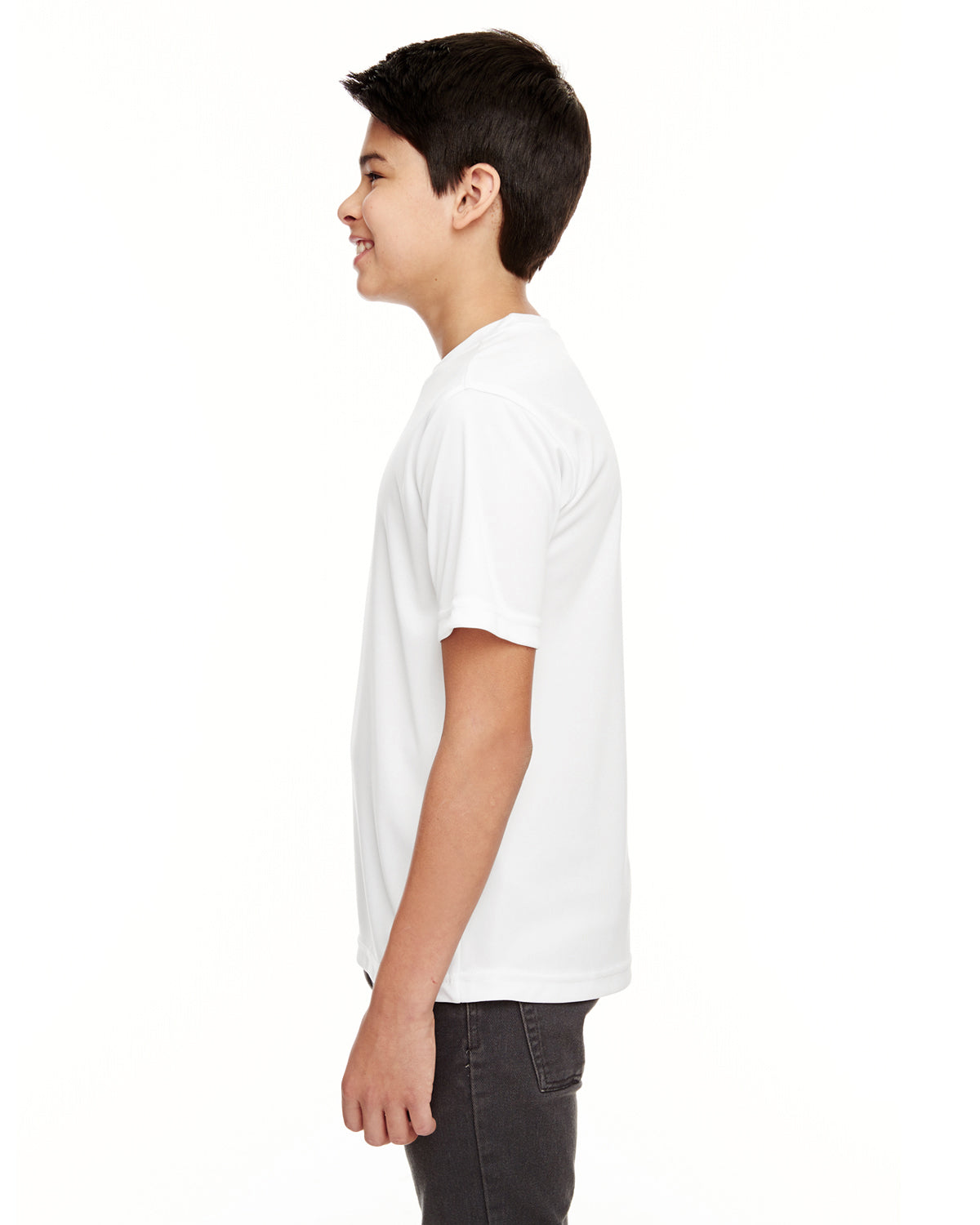 Youth Cool & Dry Basic Performance T-Shirt - White