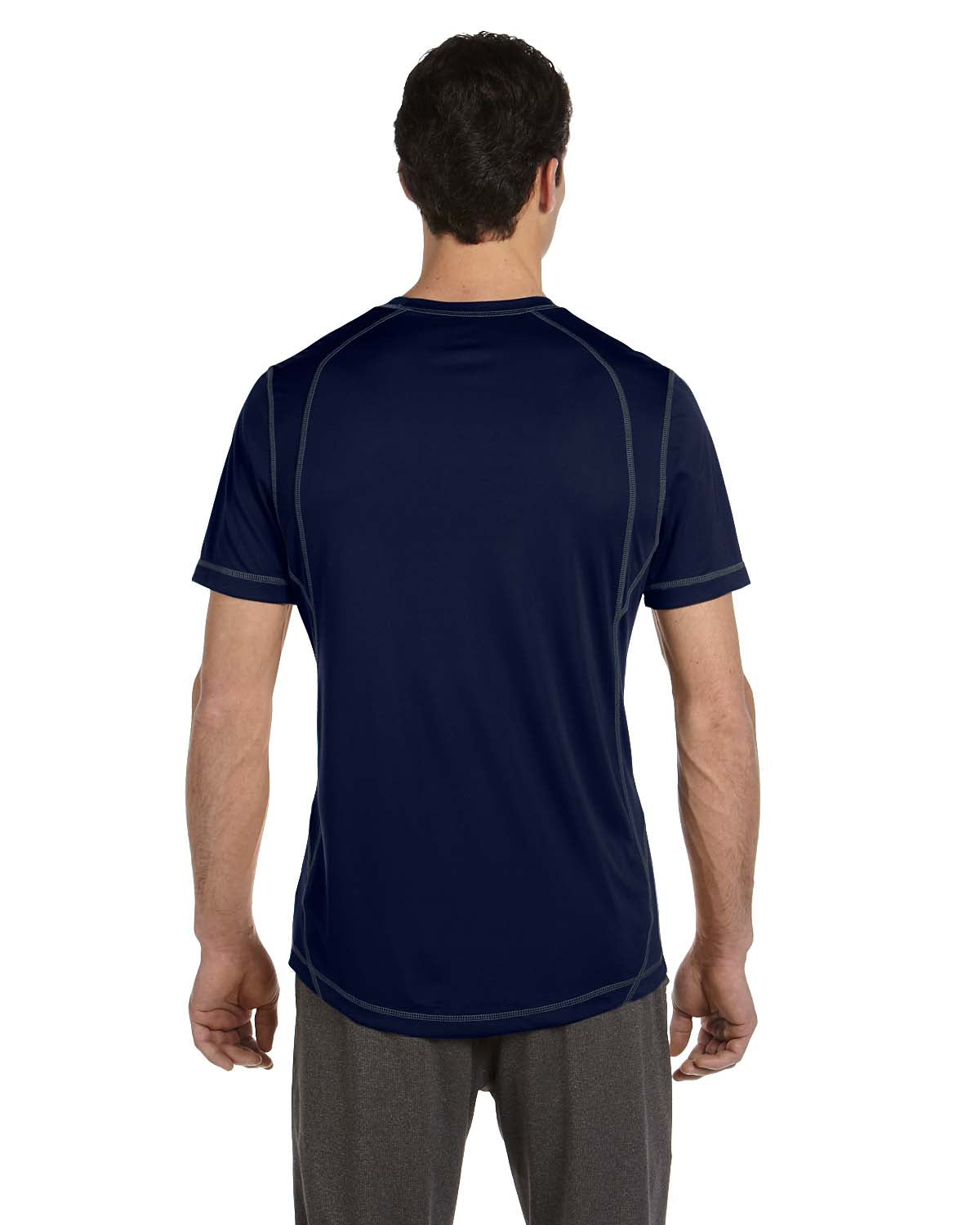 Pieced Interlock T-Shirt - Navy / Slate