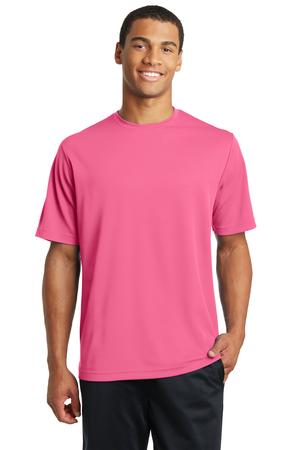 Unisex PosiCharge RacerMesh Tee - Bright Pink