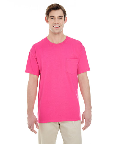 Unisex Heavy Cotton™ Pocket T-Shirt - Heliconia
