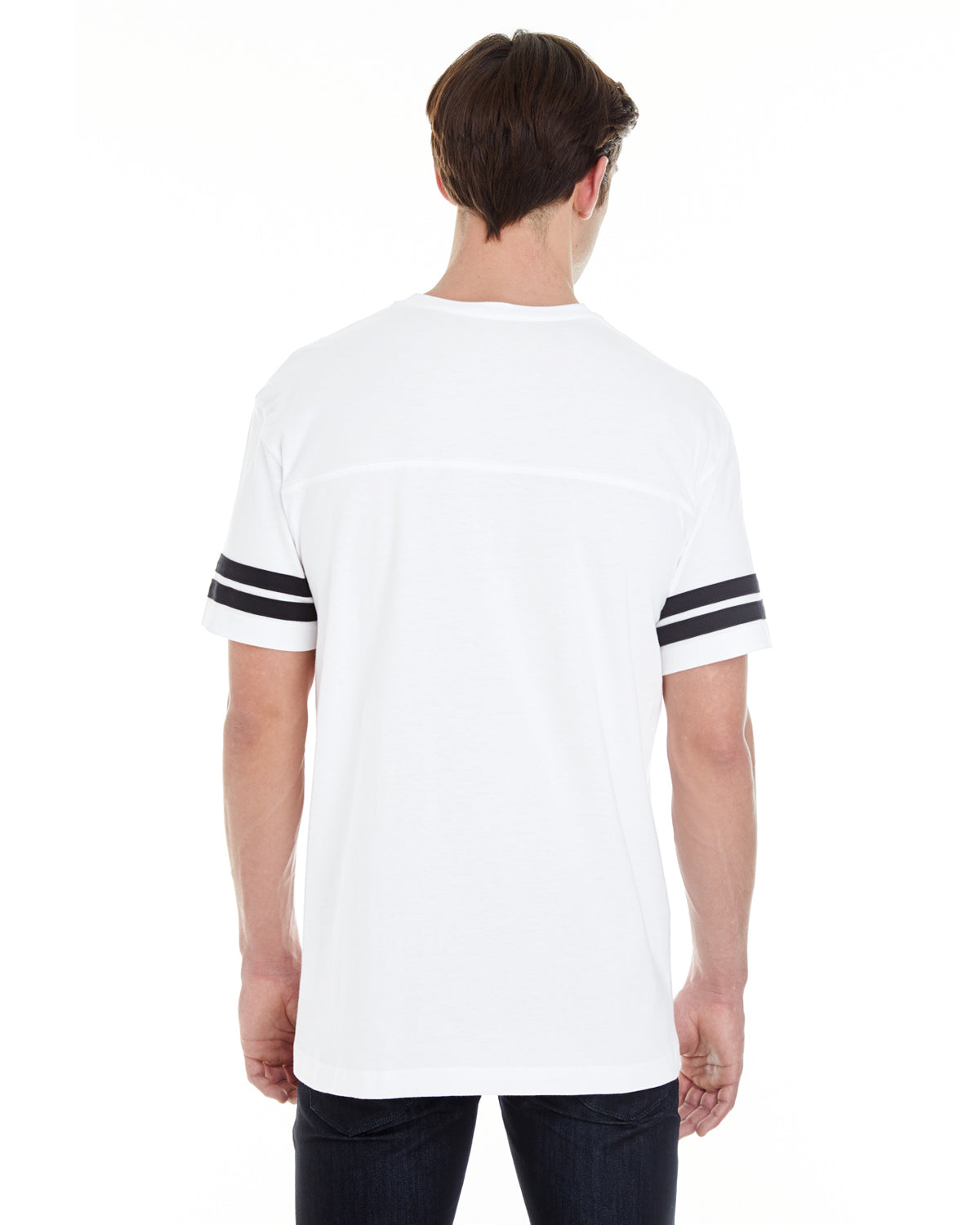 Men's Football T-Shirt - White / Black