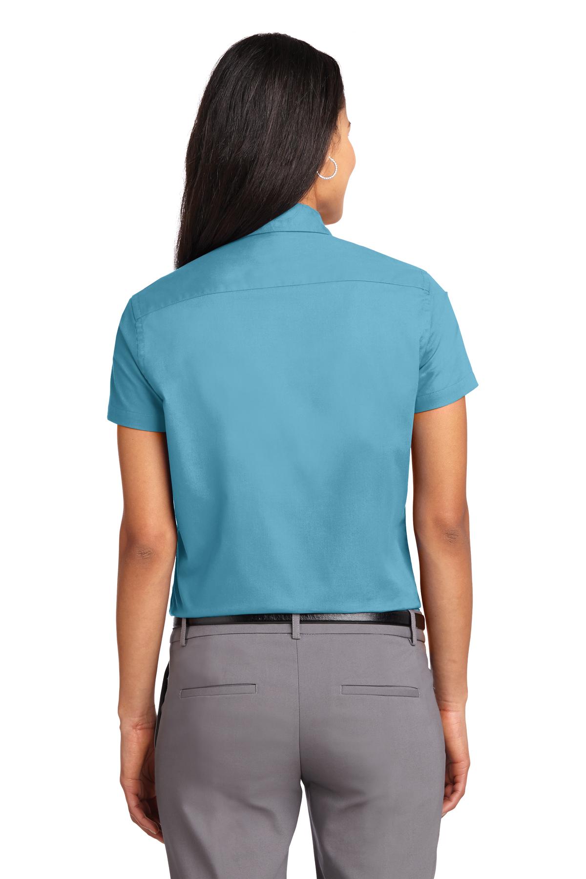 Women's Short Sleeve Easy Care Shirt - Maui Blue