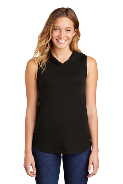 Women's Perfect Tri Sleeveless Hoodie - Black
