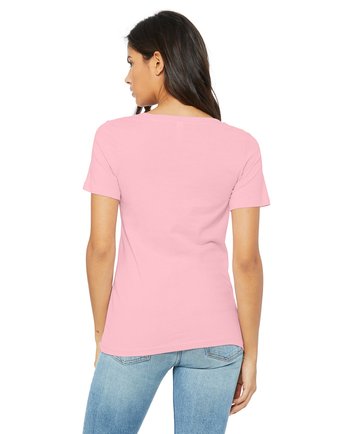 Women's Relaxed Jersey V-Neck T-Shirt - Pink