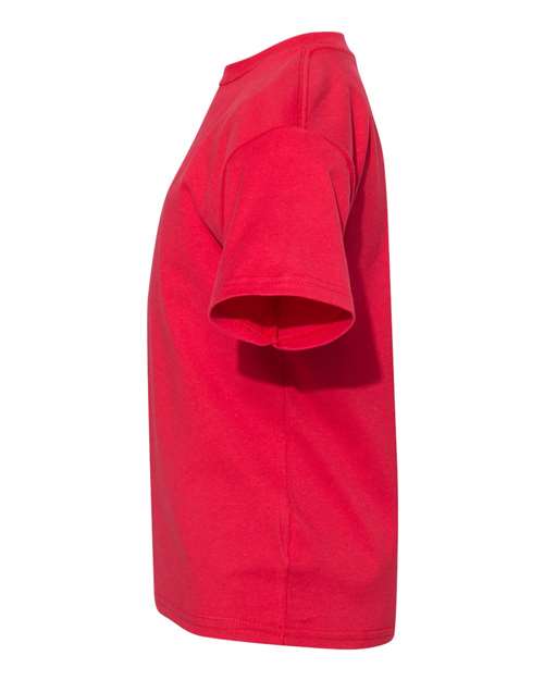 Hanes 498Y Athletic Red — direct side