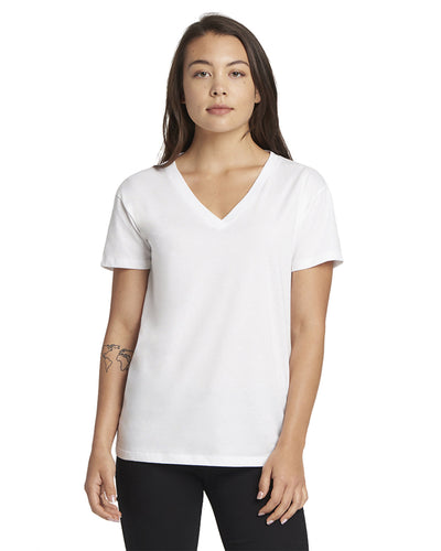 Women's Relaxed V-Neck T-Shirt - White