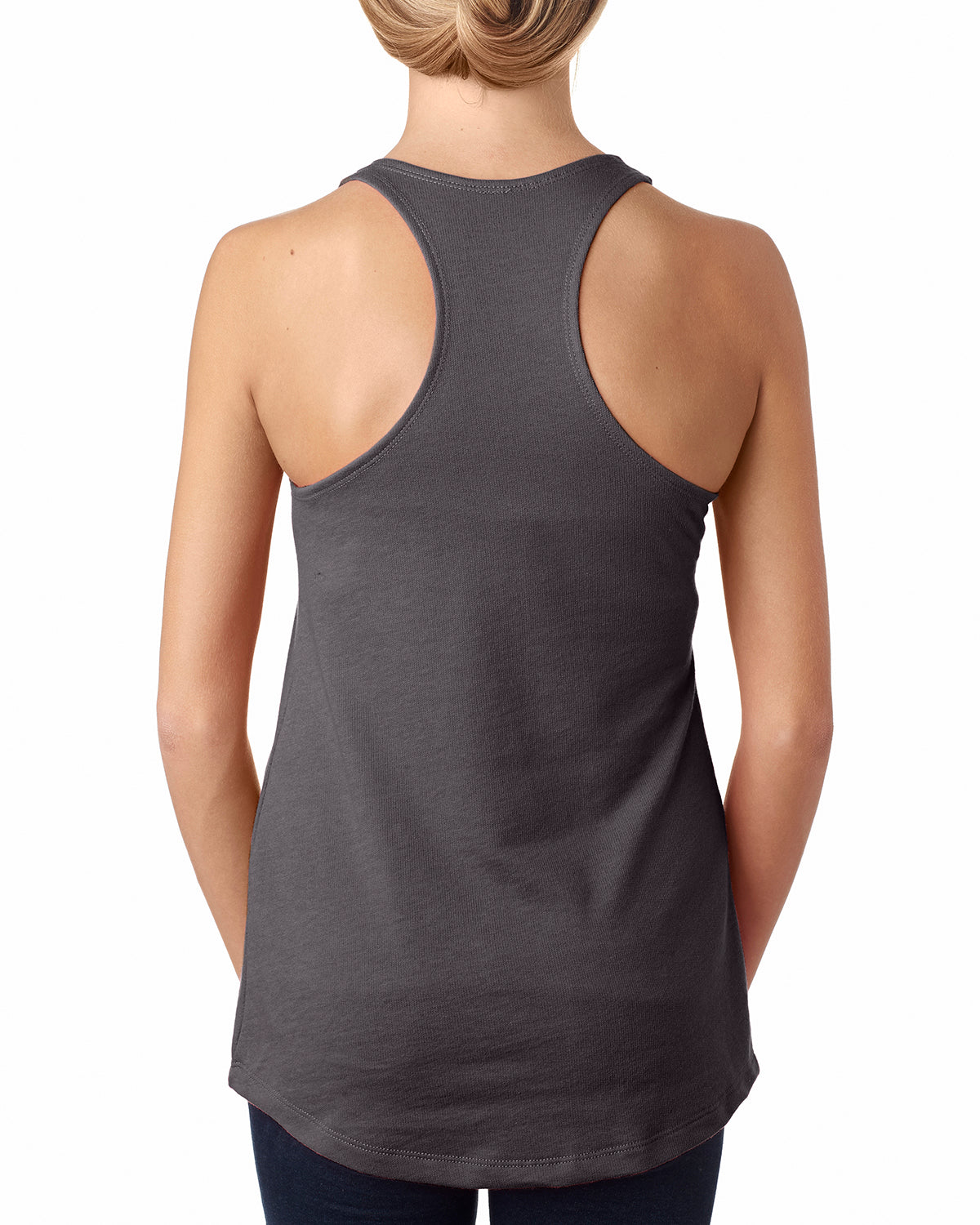Women's French Terry Racerback Tank - Dark Gray
