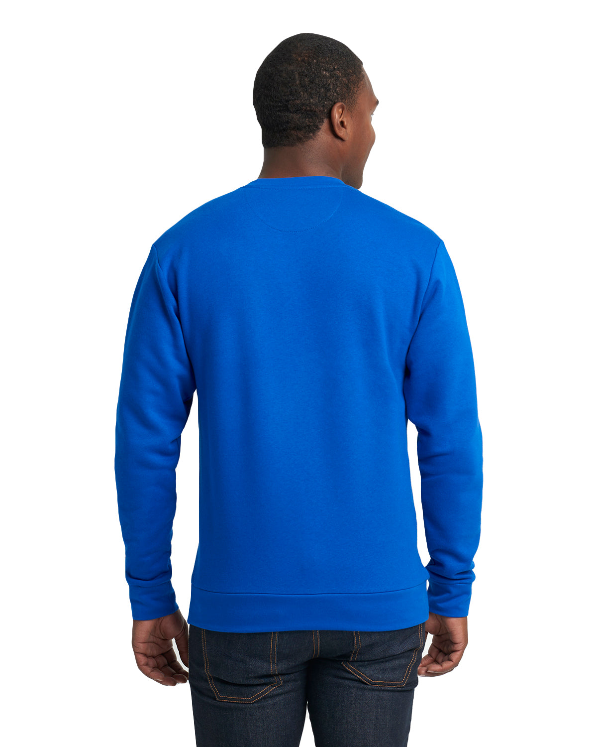Unisex Long-Sleeve Crew with Pocket - Royal