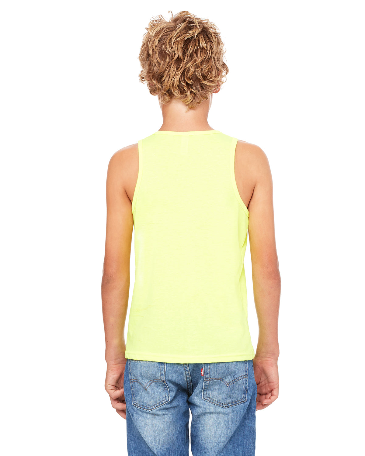 Youth Jersey Tank - Neon Yellow
